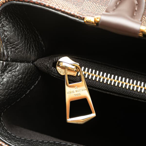 Pre-owned Louis Vuitton Damier Ebene Brittany Black