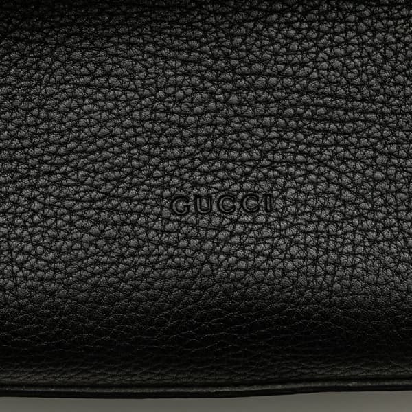 Pre-owned Gucci Small Leather Bamboo Daily Satchel Black