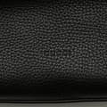 Miniatyrbild 6 av 10: Pre-owned Gucci Small Leather Bamboo Daily Satchel Black