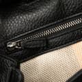 Miniatyrbild 9 av 10: Pre-owned Gucci Small Leather Bamboo Daily Satchel Black