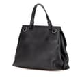 Miniatyrbild 2 av 10: Pre-owned Gucci Small Leather Bamboo Daily Satchel Black