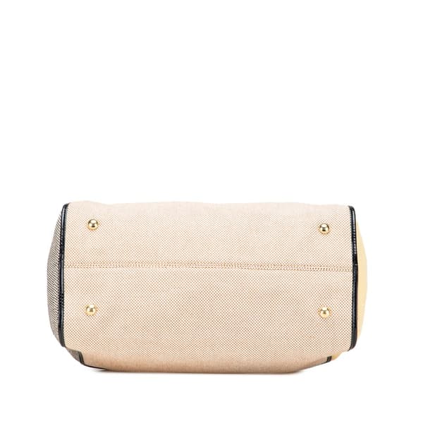 Pre-owned Fendi Canvas Colorblock Chameleon Satchel Brown