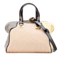 Pikkukuva 1 / 10: Pre-owned Fendi Canvas Colorblock Chameleon Satchel Brown
