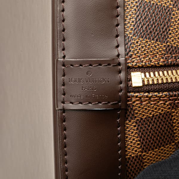 Pre-owned Louis Vuitton Damier Ebene Alma PM Brown