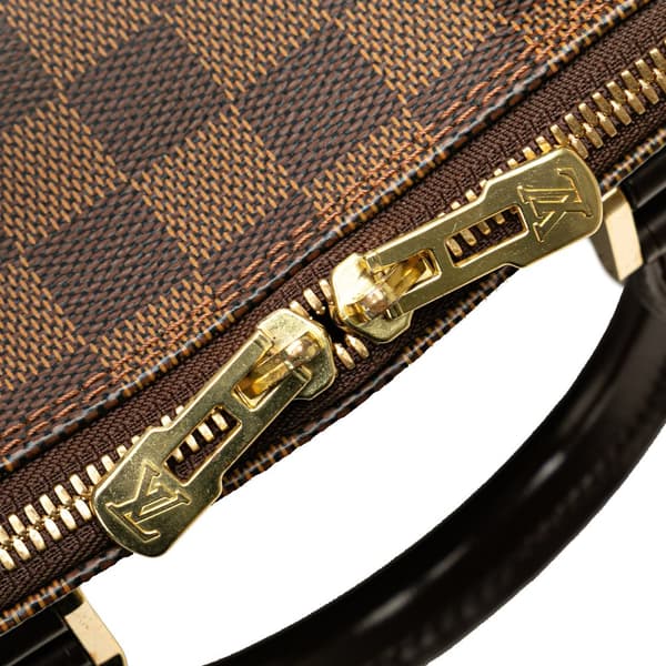 Pre-owned Louis Vuitton Damier Ebene Alma PM Brown