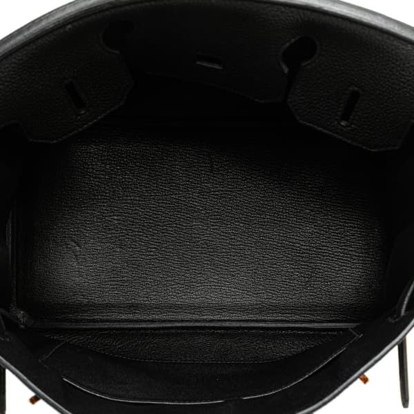Pre-owned Hermès Togo Birkin Retourne 30 Black