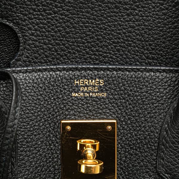 Pre-owned Hermès Togo Birkin Retourne 30 Black