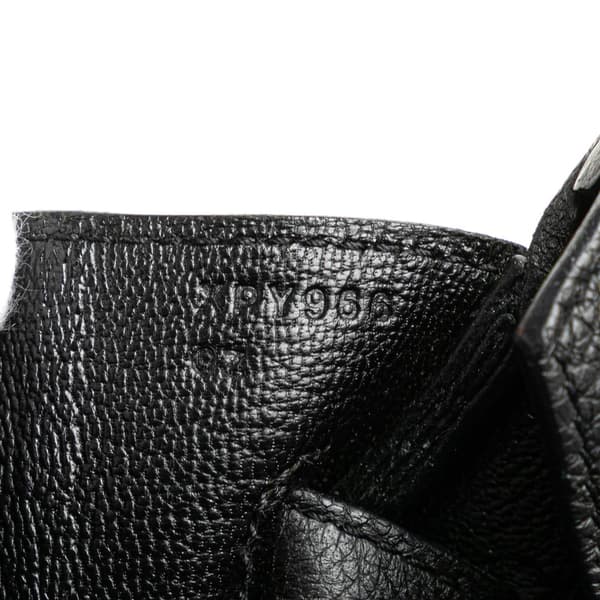 Pre-owned Hermès Togo Birkin Retourne 30 Black