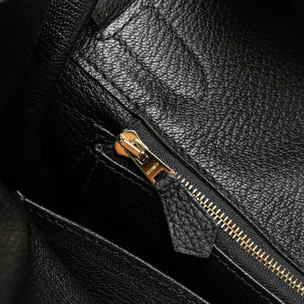 Pre-owned Hermès Togo Birkin Retourne 30 Black
