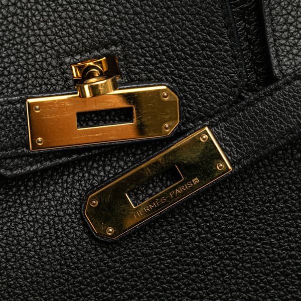 Pre-owned Hermès Togo Birkin Retourne 30 Black