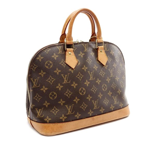 Pre-owned Louis Vuitton Monogram Alma PM Brown