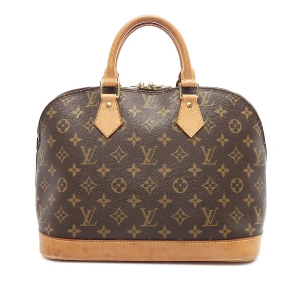 Pre-owned Louis Vuitton Monogram Alma PM Brown