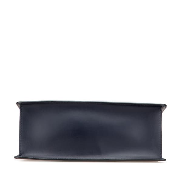 Pre-owned Gucci Medium Leather Sylvie Top Handle Bag Black