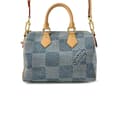 Pikkukuva 1 / 10: Pre-owned Louis Vuitton Damier Denim Speedy Bandouliere 25 Blue
