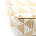 Miniatyrbild 5 av 5: Pre-owned Prada Mini Triangolo Jacquard Triangle Symbole Satchel Brown