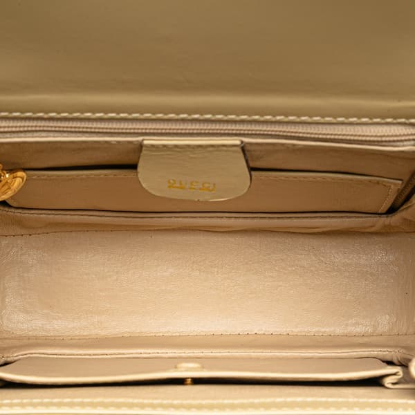 Pre-owned Gucci Calfskin Bamboo Night Brown