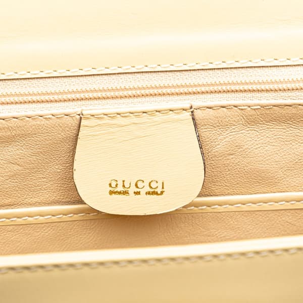 Pre-owned Gucci Calfskin Bamboo Night Brown