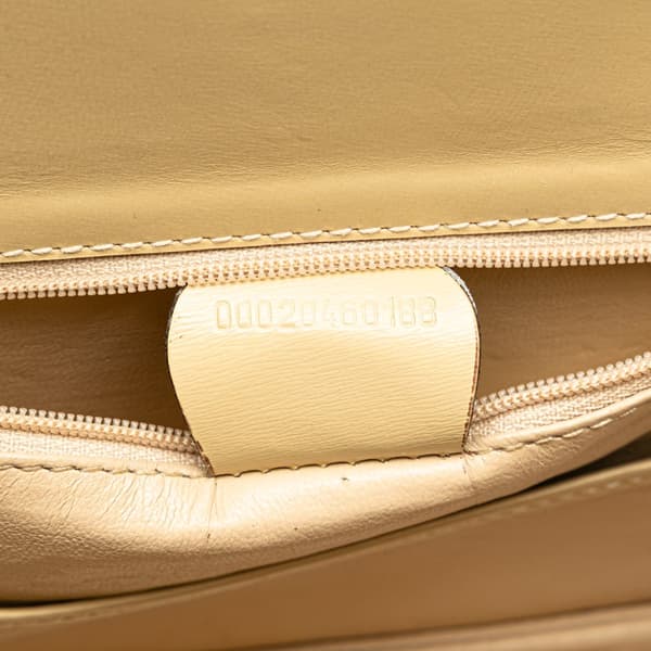 Pre-owned Gucci Calfskin Bamboo Night Brown