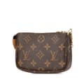 Miniatyrbilde 2 av 10: Pre-owned Louis Vuitton Monogram Mini Pochette Accessoires Brown