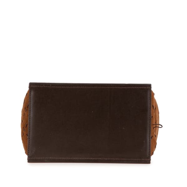 Pre-owned Burberry Leather and Suede Handbag Brown
