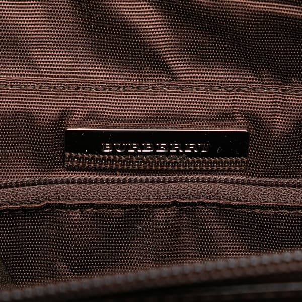 Pre-owned Burberry Leather and Suede Handbag Brown