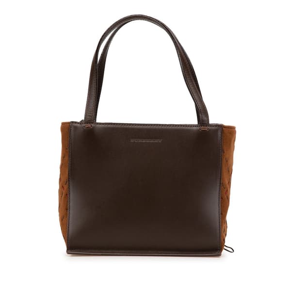 Pre-owned Burberry Leather and Suede Handbag Brown