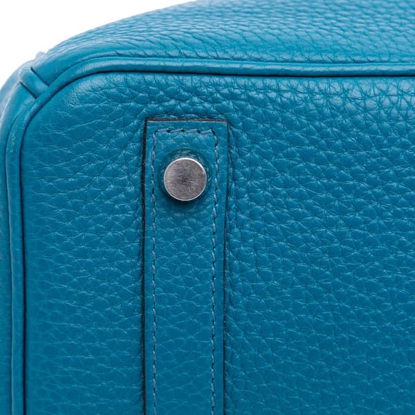 Pre-owned Hermès Togo Birkin Retourne 30 Blue