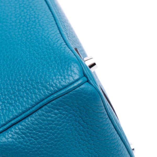 Pre-owned Hermès Togo Birkin Retourne 30 Blue