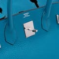 Miniatyrbillede 9 af 10: Pre-owned Hermès Togo Birkin Retourne 30 Blue