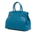 Miniatyrbillede 2 af 10: Pre-owned Hermès Togo Birkin Retourne 30 Blue