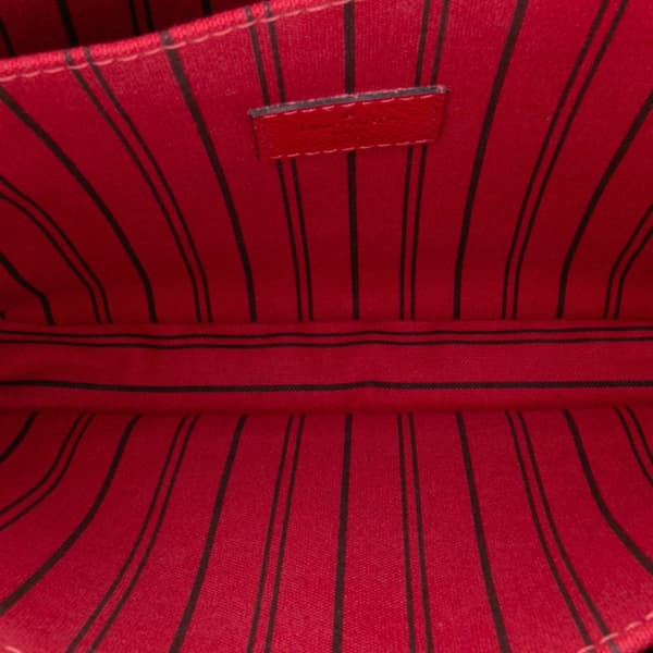 Pre-owned Louis Vuitton Monogram Empreinte Pochette Metis Red