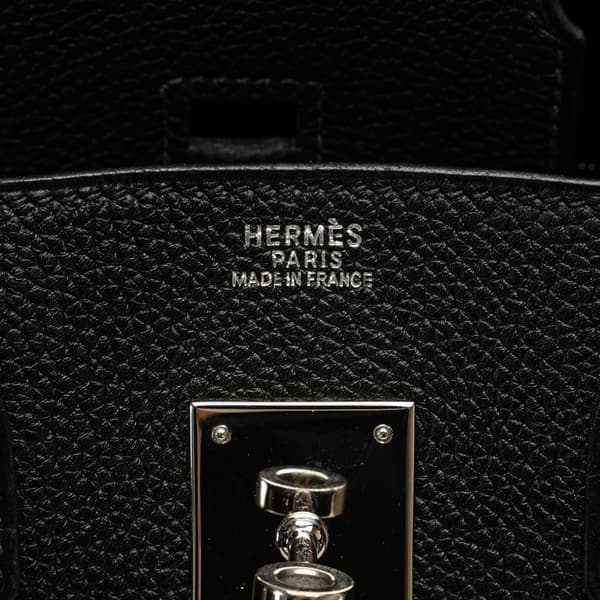 Pre-owned Hermès Togo Birkin Retourne 30 Black