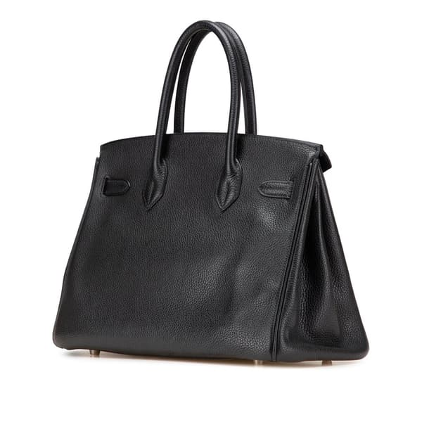 Pre-owned Hermès Togo Birkin Retourne 30 Black