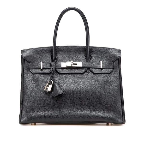 Pre-owned Hermès Togo Birkin Retourne 30 Black