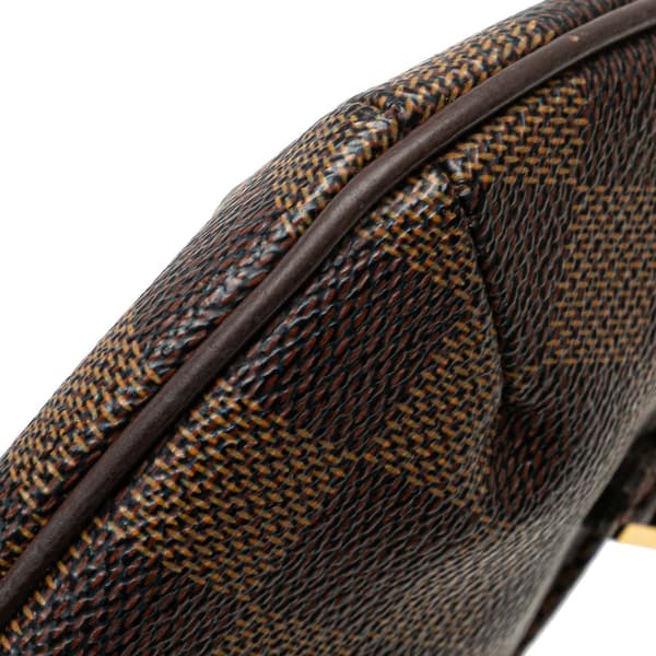 Pre-owned Louis Vuitton Damier Ebene Manosque Pochette Brown