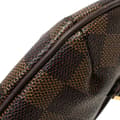 Miniatyrbilde 8 av 10: Pre-owned Louis Vuitton Damier Ebene Manosque Pochette Brown