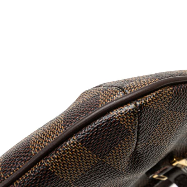 Pre-owned Louis Vuitton Damier Ebene Manosque Pochette Brown