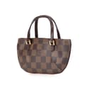 Miniatyrbilde 2 av 10: Pre-owned Louis Vuitton Damier Ebene Manosque Pochette Brown