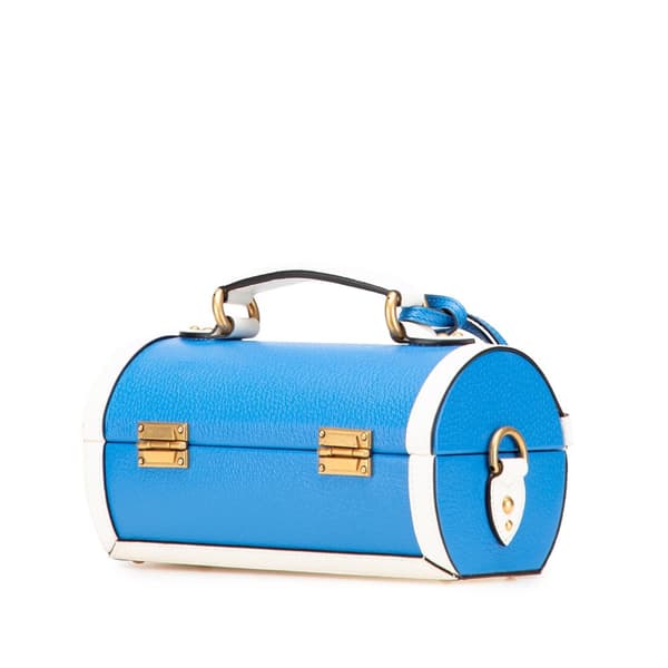 Pre-owned Gucci Adidas Leather Golf Ball Case Blue