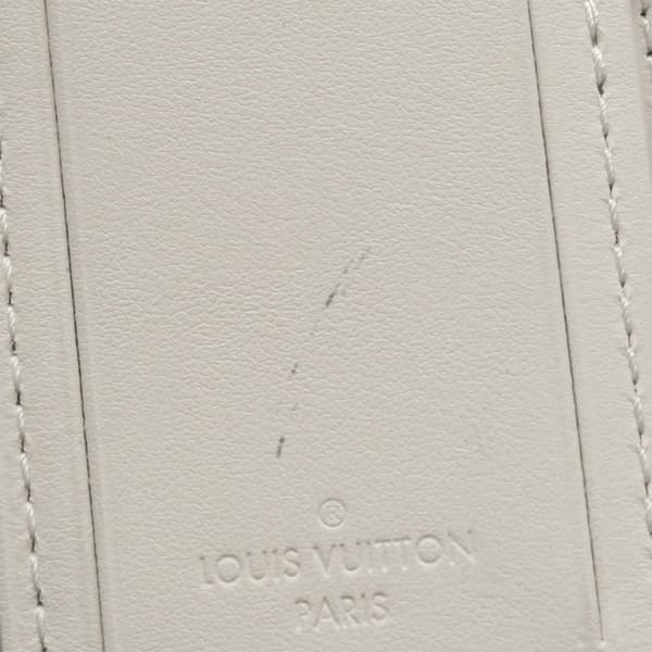 Pre-owned Louis Vuitton Monogram Taurillon Sac Plat 24H Tote White