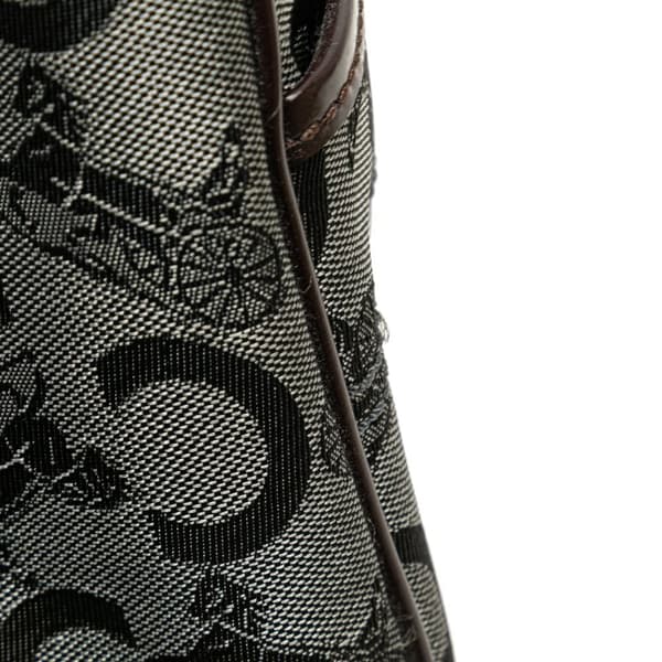 Pre-owned Celine C Macadam Canvas Boogie Handbag Gray