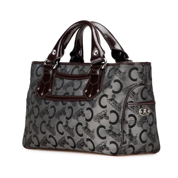 Pre-owned Celine C Macadam Canvas Boogie Handbag Gray