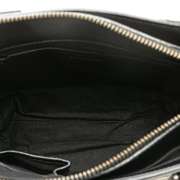 Pre-owned Burberry Nova Check Canvas Handbag Brown
