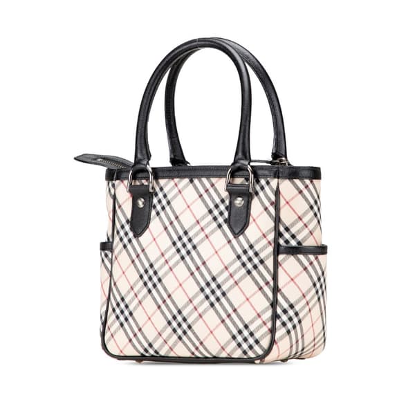 Pre-owned Burberry Nova Check Canvas Handbag Brown