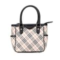 Miniatyrbild 1 av 10: Pre-owned Burberry Nova Check Canvas Handbag Brown