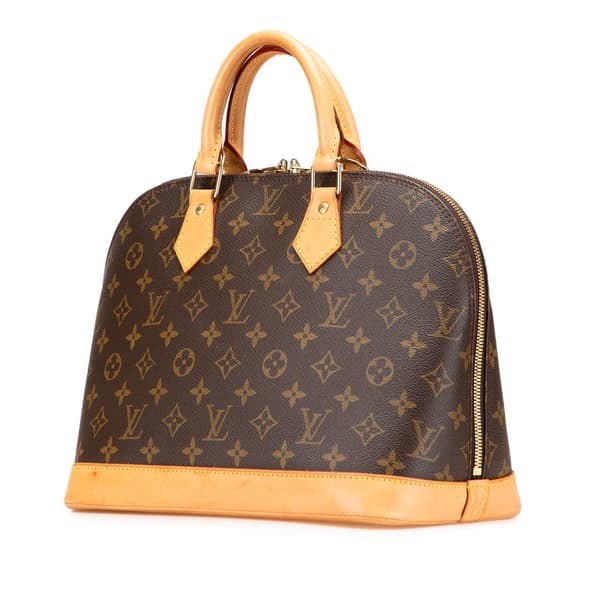 Pre-owned Louis Vuitton Monogram Alma PM Brown