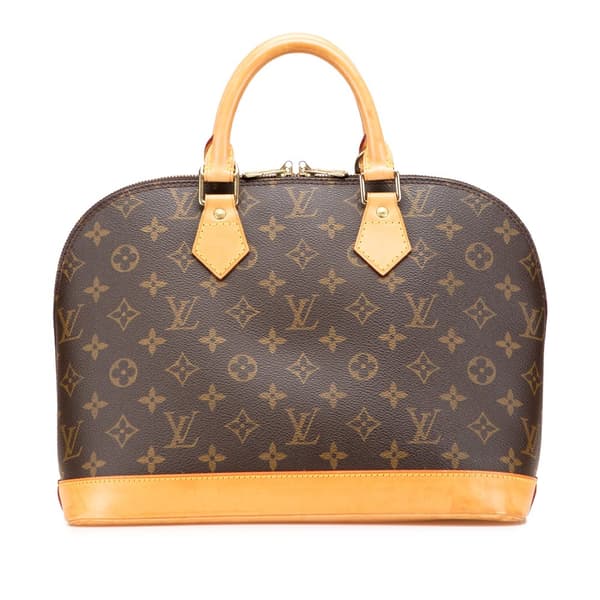 Pre-owned Louis Vuitton Monogram Alma PM Brown