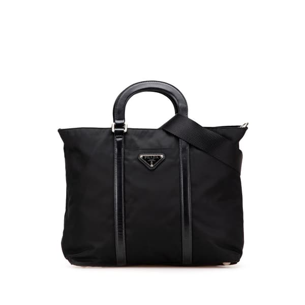 Pre-owned Prada Tessuto Satchel Black