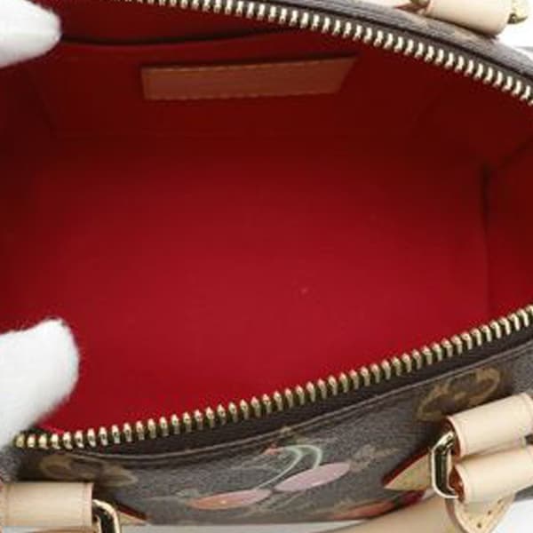 Pre-owned Louis Vuitton Takashi Murakami Monogram Cherry Speedy Bandouliere 20 Brown