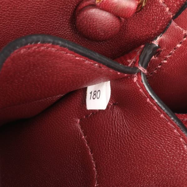 Pre-owned Prada Medium Saffiano Cuir Double Satchel Red